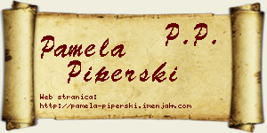 Pamela Piperski vizit kartica